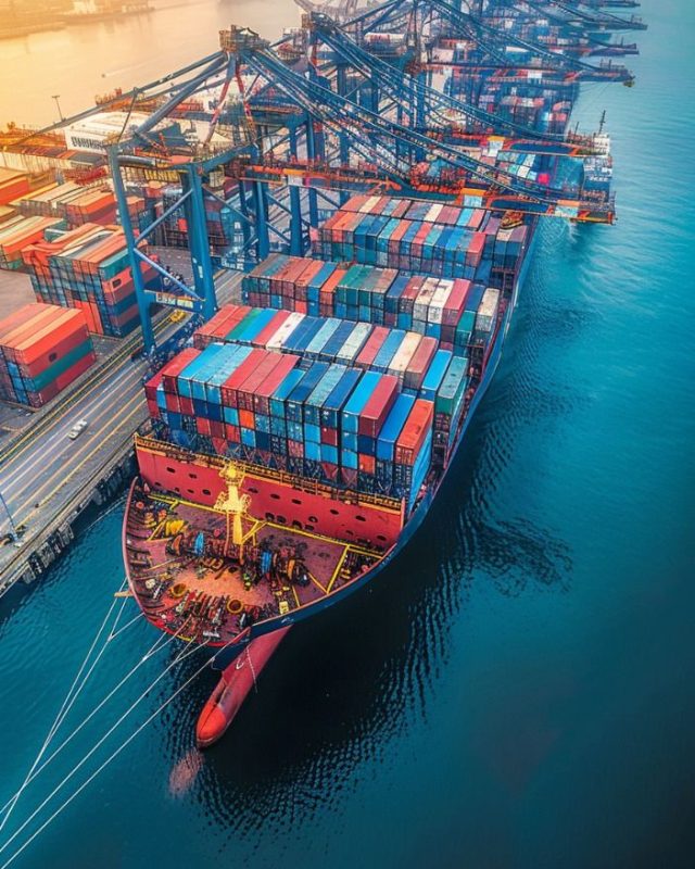 Large container ship